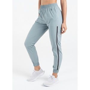 New! TLFapparel Waistband Jogger Sweatpants With Ankle Zippers In Navy